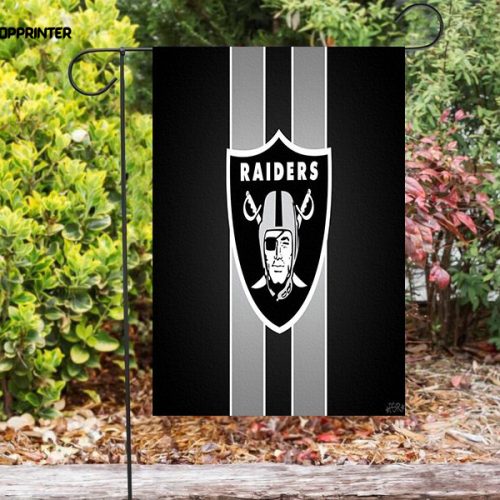 Las Vegas Raiders Logo Art4 Double Sided Printing   Garden Flag Home Decor Gifts