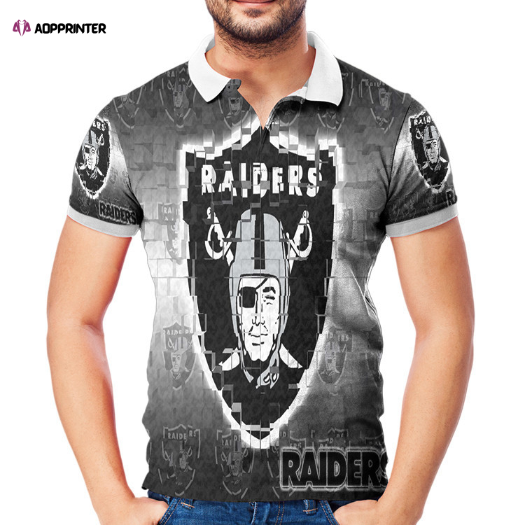 Las Vegas Raiders Logo Art6 3D Gift for Fans Polo Shirt