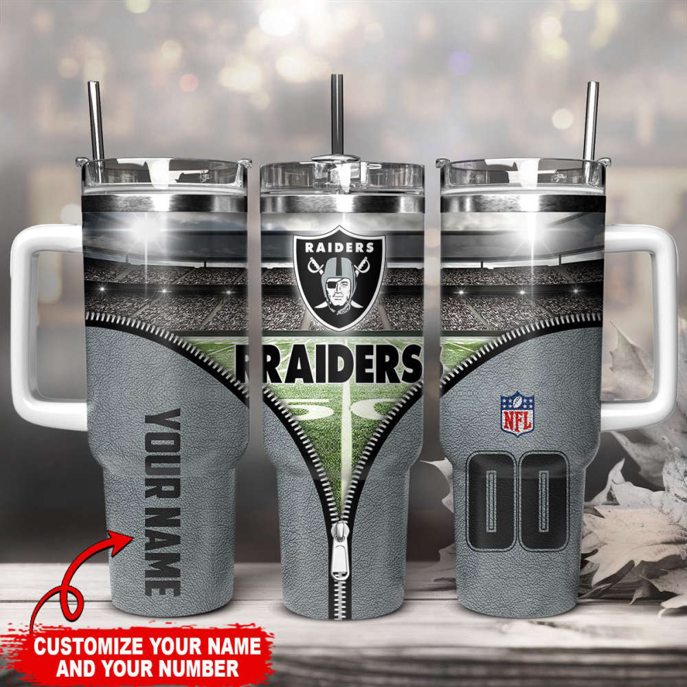 Las Vegas Raiders NFL 40oz Stanley Tumbler Gift for Fans
