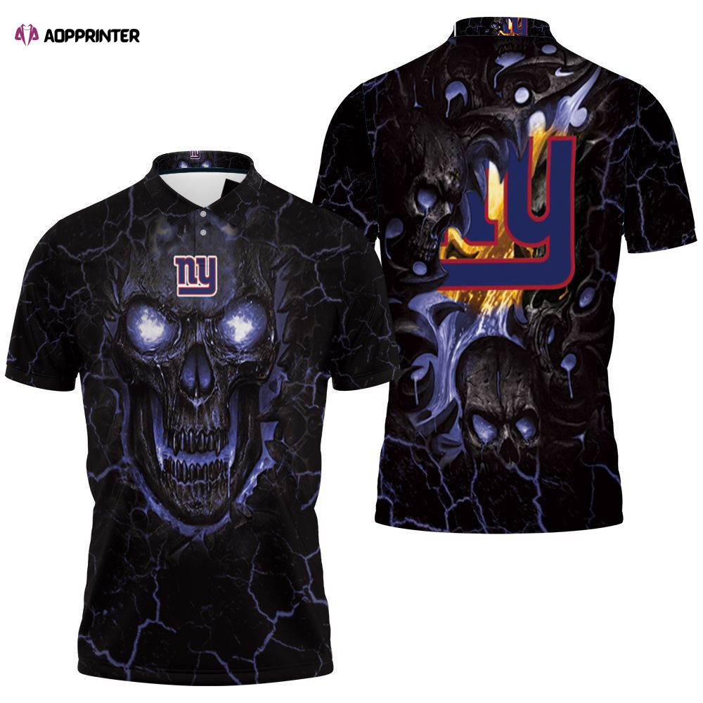 Lava Skull New York Giants 3d Jersey Polo Shirt Gift for Fans Shirt 3d T-shirt