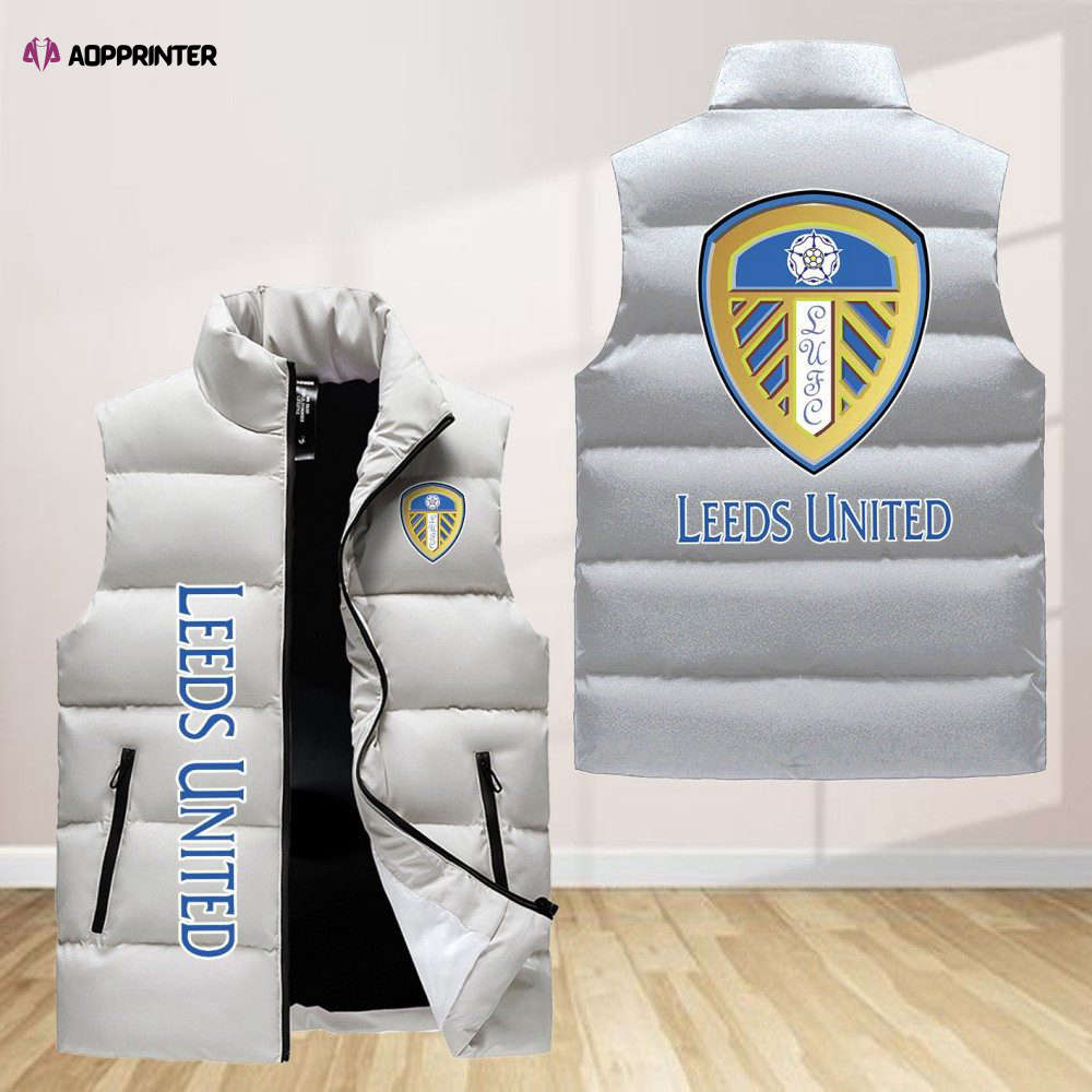 Leeds United F.C Sleeveless Puffer Jacket Custom For Fans Gifts