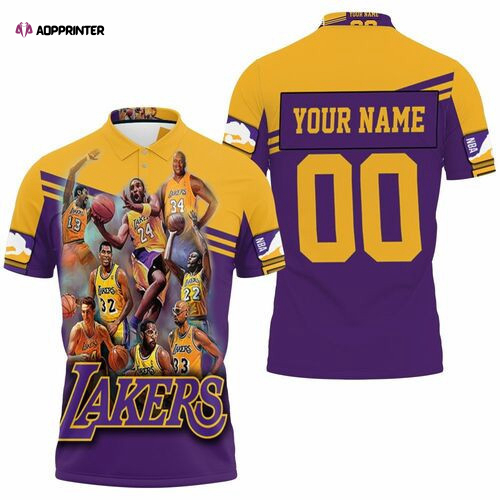 Legend Of Los Angeles Lakers Western Conference Personalized 3D Gift for Fans Polo Shirt