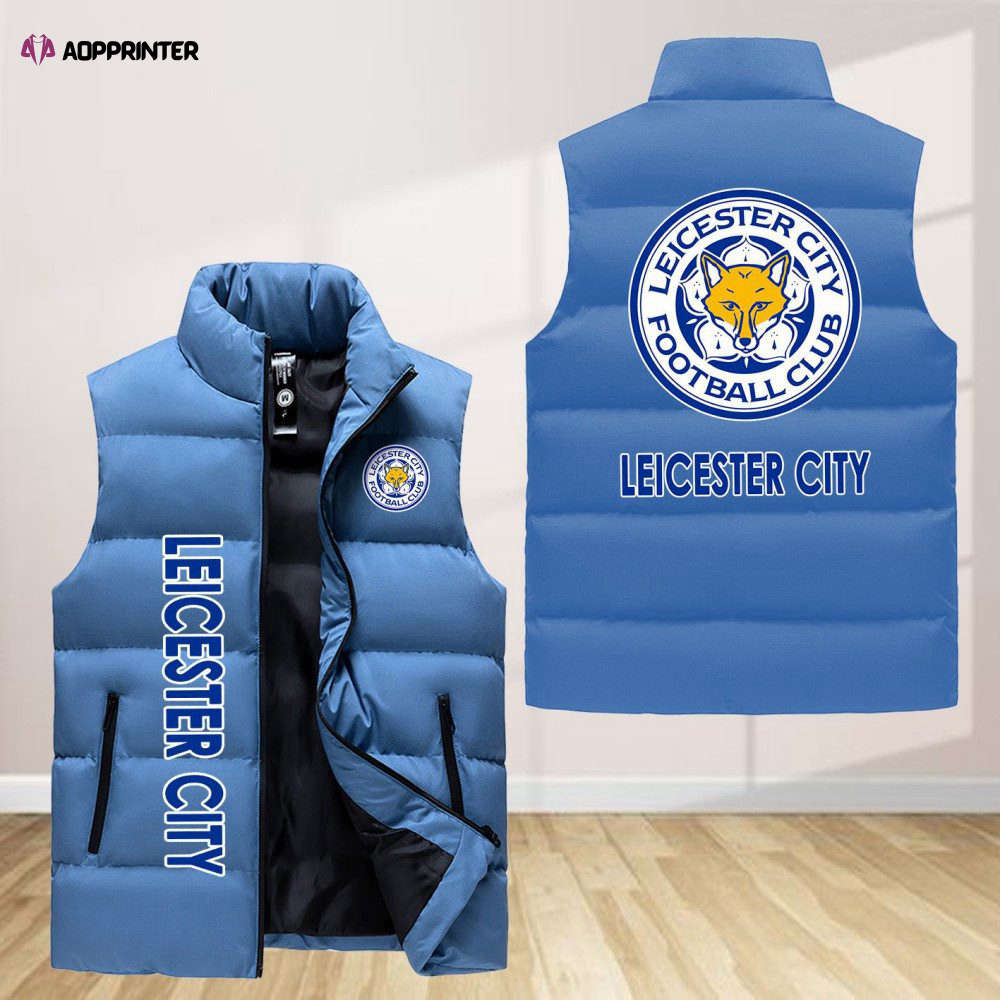 Leicester City F.C Sleeveless Puffer Jacket Custom For Fans Gifts