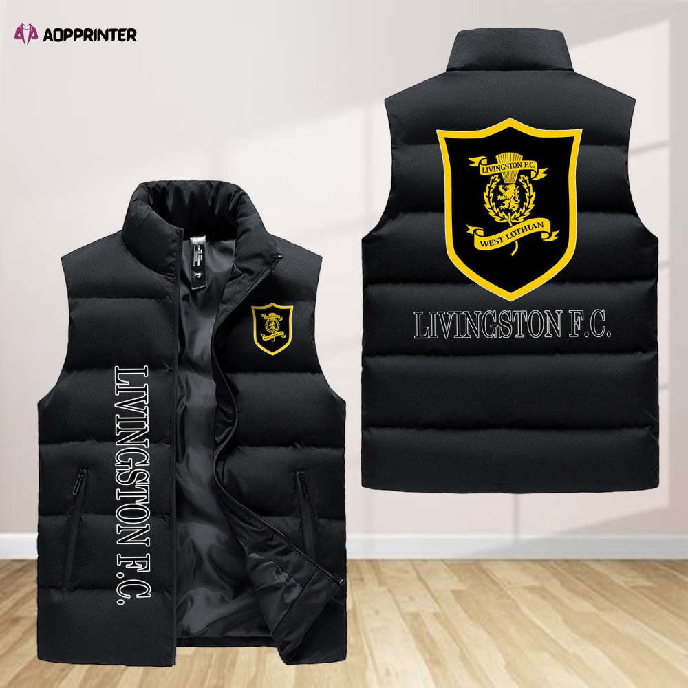 Livingston F.C Sleeveless Puffer Jacket Custom For Fans Gifts