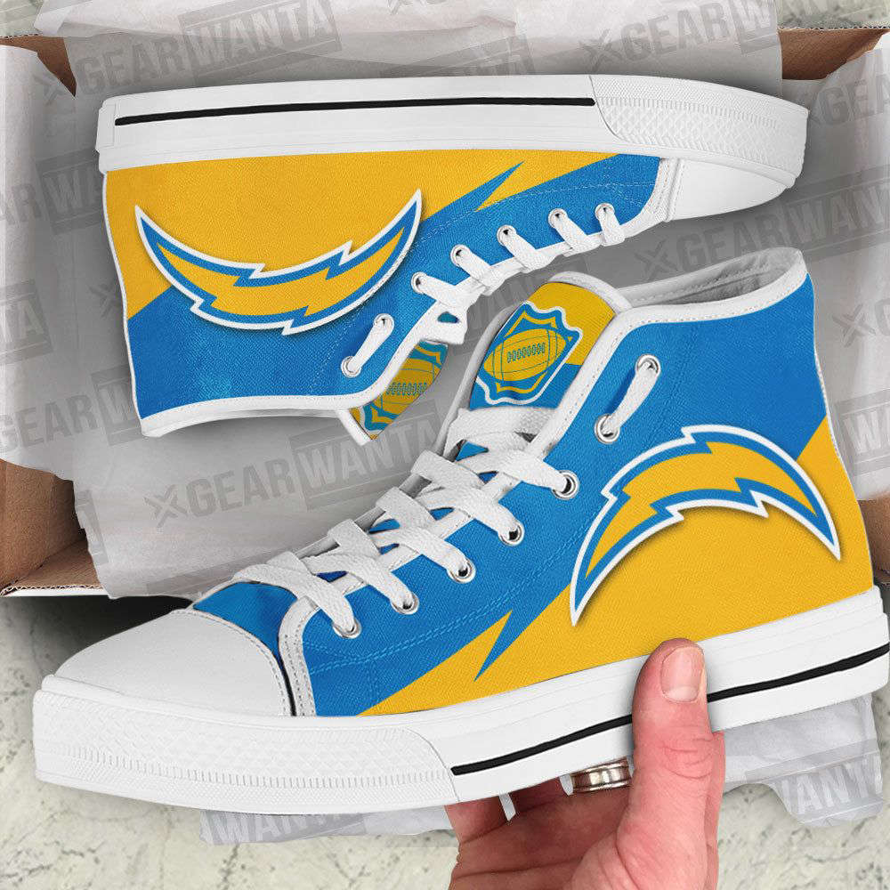 Los Angeles Chargers High Top Shoes Custom For Fans