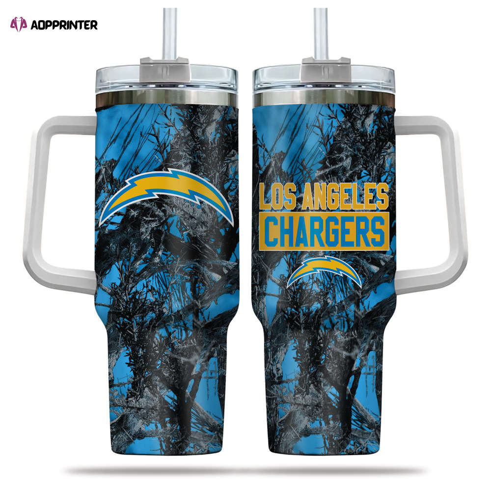 Los Angeles Chargers NFL Hunting Personalized Stanley Tumbler 40oz Gift for Fans