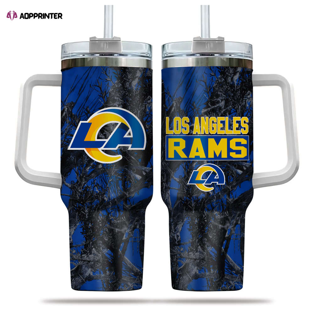 Los Angeles Rams NFL Hunting Personalized Stanley Tumbler 40oz Gift for Fans