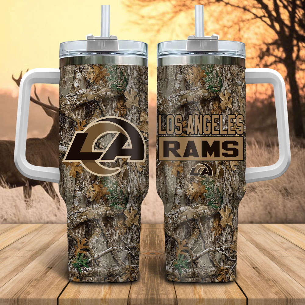 Los Angeles Rams NFL Hunting Tumbler Stanley Tumbler 40oz Gift for Fans