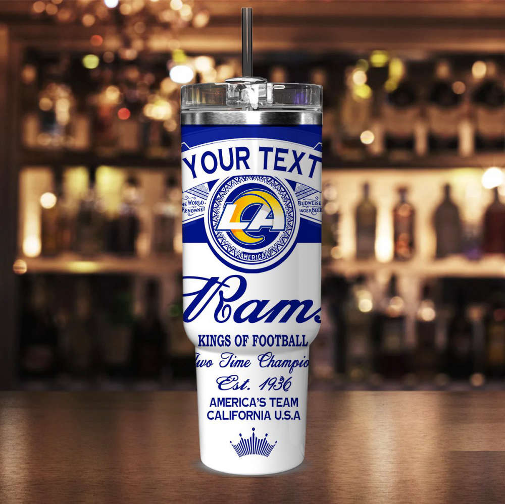 Los Angeles Rams NFL Kings Of Football Custom Your Text Stanley Tumbler 40Oz Gift for Fans