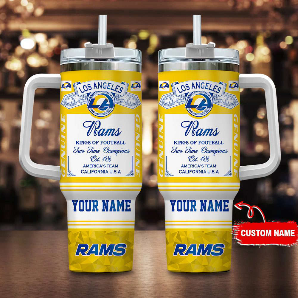 Los Angeles Rams NFL Kings of Football Personalized Stanley Tumbler 40Oz Gift for Fans