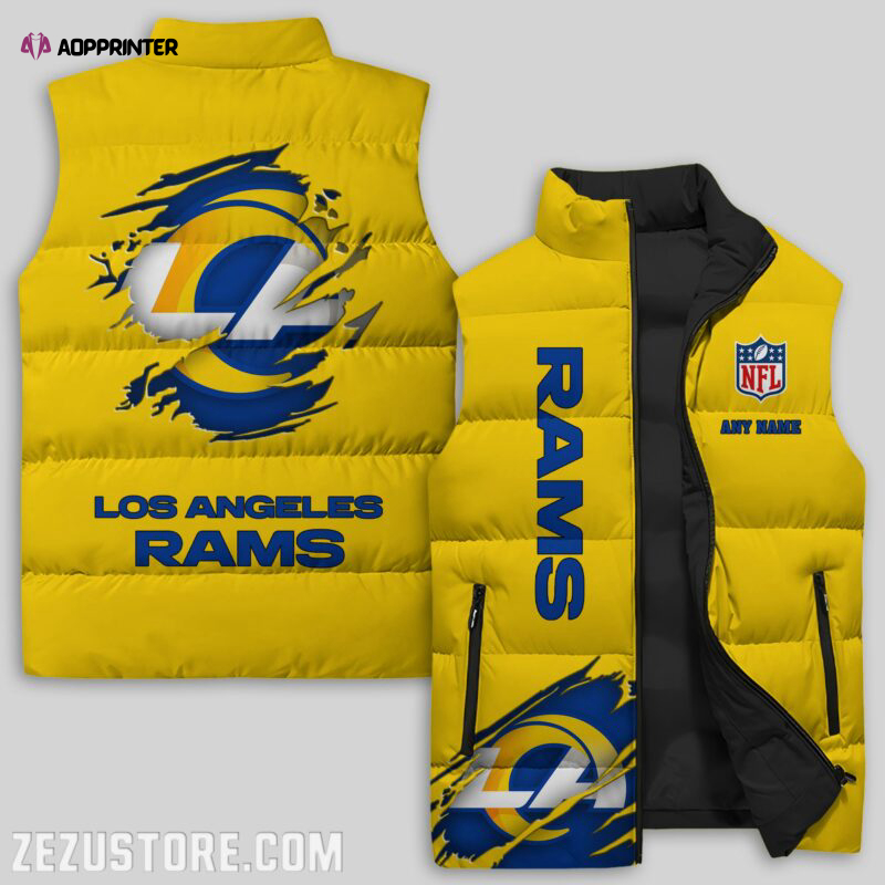 Los Angeles Rams NFL Sleeveless Puffer Jacket Custom For Fans Gifts