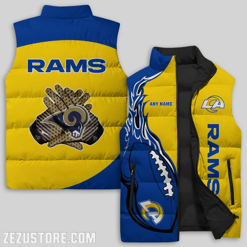 Los Angeles Rams NFL Sleeveless Puffer Jacket Custom For Fans Gifts