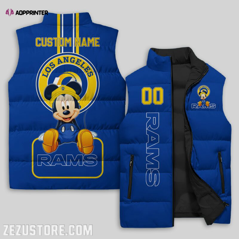 Los Angeles Rams NFL Sleeveless Puffer Jacket Custom For Fans Gifts