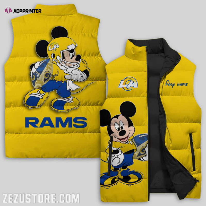 Los Angeles Rams NFL Sleeveless Puffer Jacket Custom For Fans Gifts