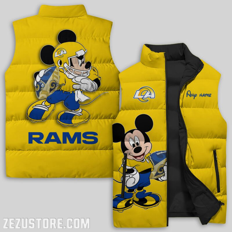 Los Angeles Rams NFL Sleeveless Puffer Jacket Custom For Fans Gifts