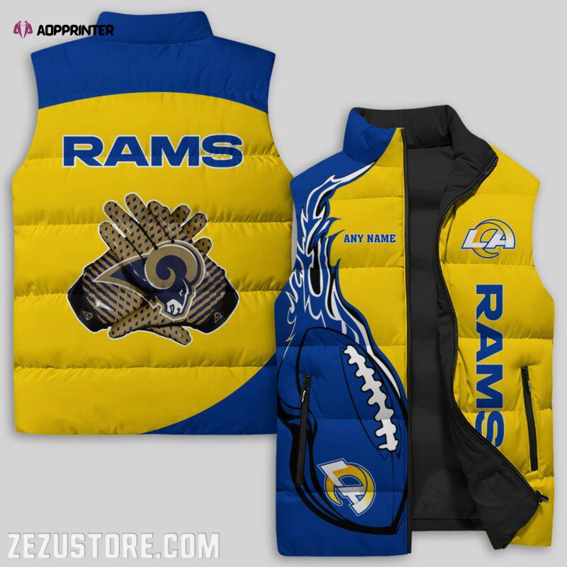 Los Angeles Rams NFL Sleeveless Puffer Jacket Custom For Fans Gifts