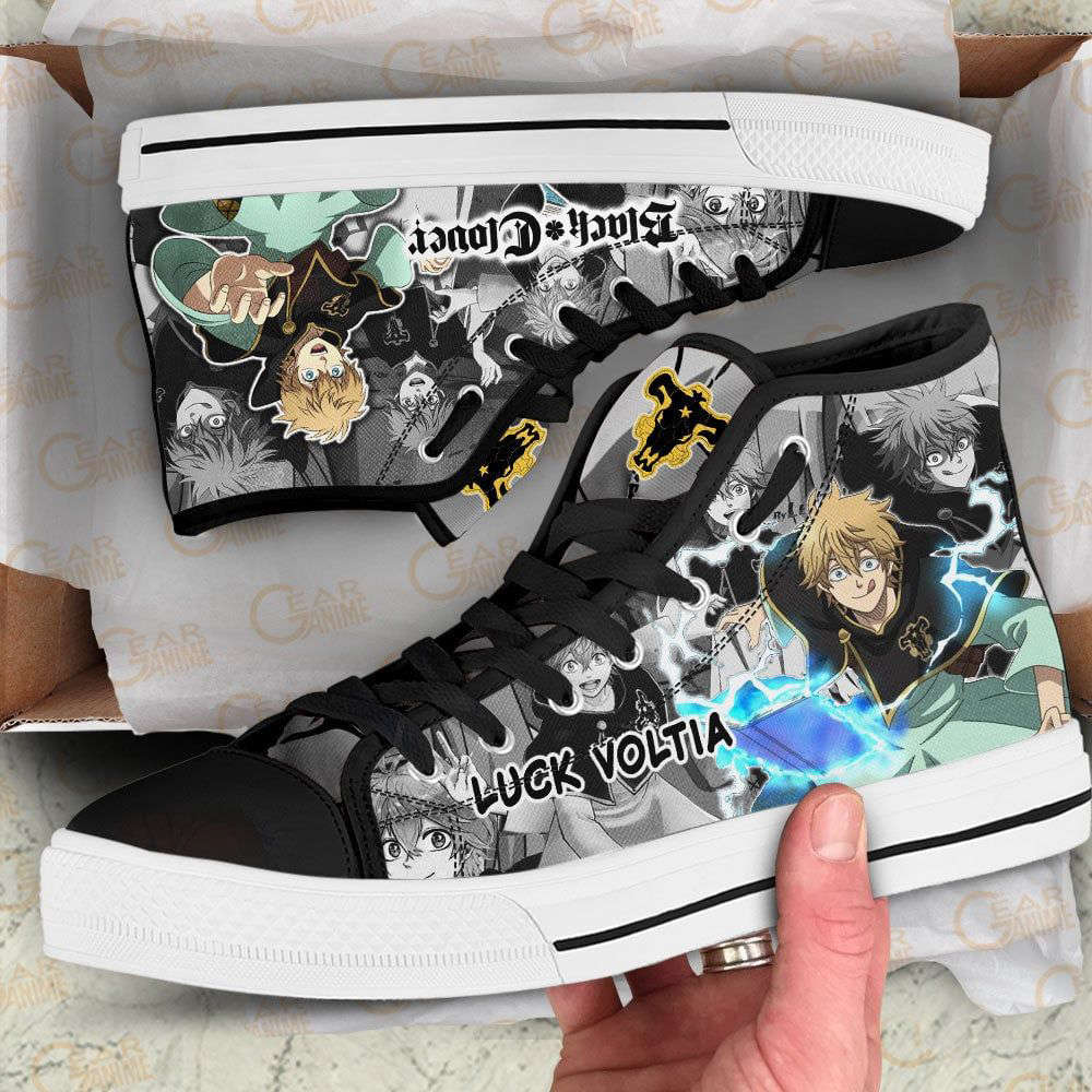 Luck Voltia High Top Shoes Custom Black Clover Anime For Fans