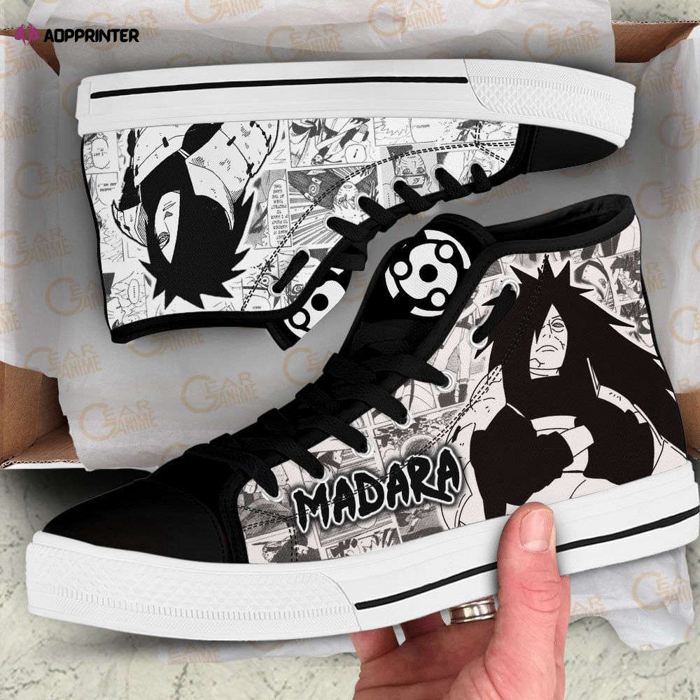 Madara Uchiha High Top Shoes Custom Naruto Anime For Fans