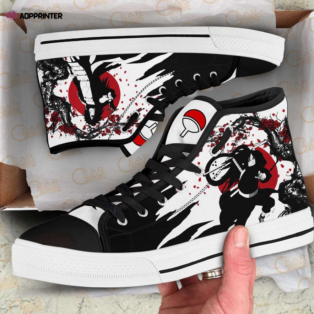 Madara Uchiha High Top Shoes Custom Naruto Anime Japan Style For Fans