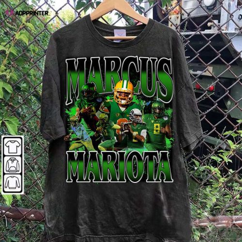 Marcus Mariota T-Shirt – Marcus Mariota Sweatshirt – Retro American Football Unisex Shirt