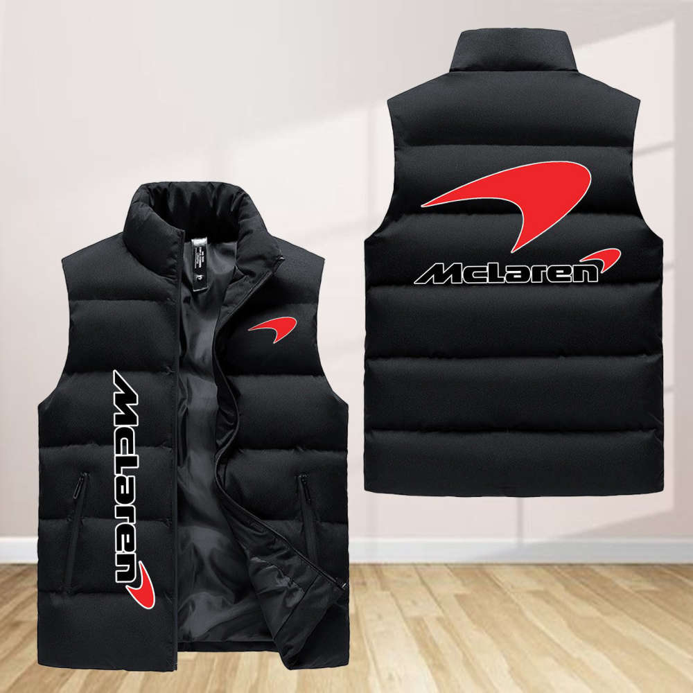 Mclaren Sleeveless Puffer Jacket Custom For Fans Gifts