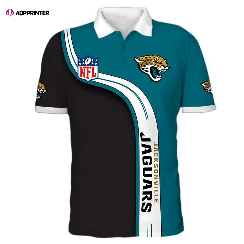 Men’s Jacksonville Jaguars Polo Shirts 3D 9192