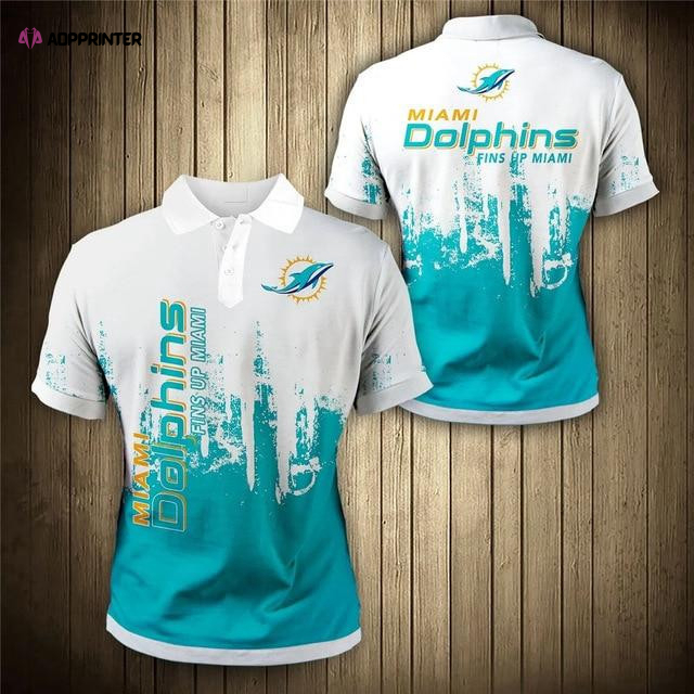 Miami Dolphins 3D Polo Shirt 7114