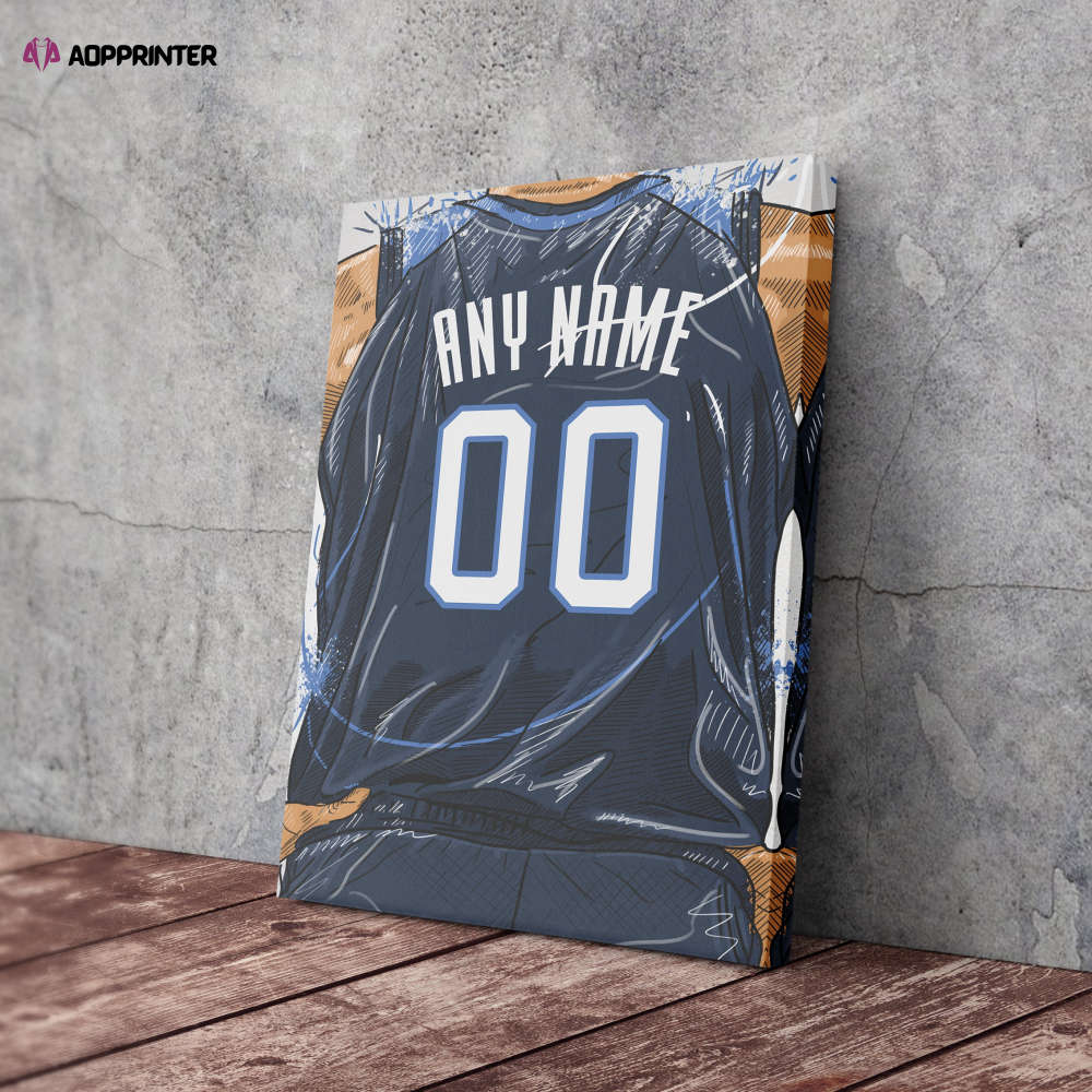 Sacramento Kings Jersey Personalized Jersey NBA Custom Name and Number Canvas Wall Art Home Decor Framed Poster Man Cave Gift