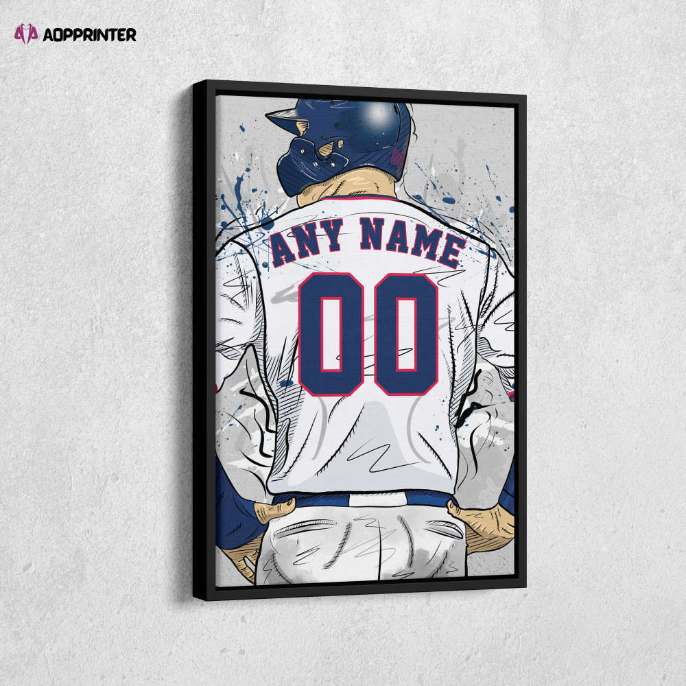 Minnesota Twins Jersey MLB Personalized Jersey Custom Name and Number Canvas Wall Art Home Decor Framed Poster Man Cave Gift