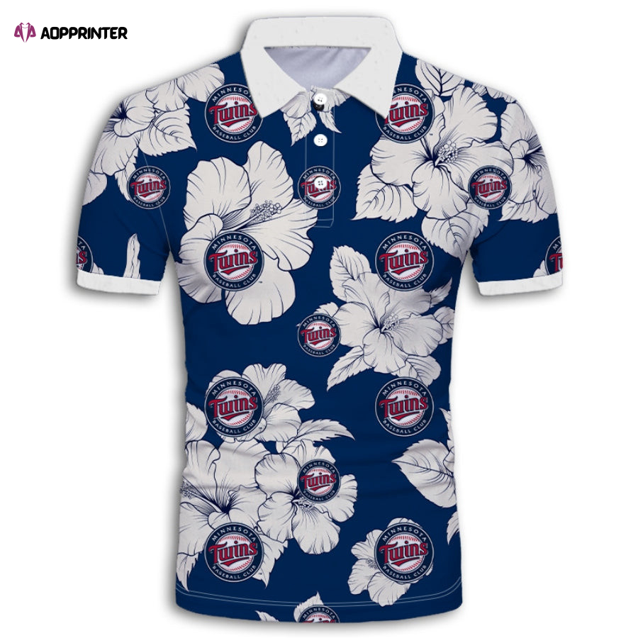 Minnesota Twins Tropical Floral Polo Shirt 7408