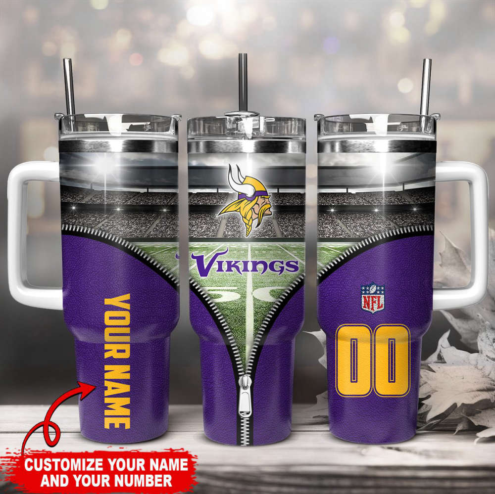 Minnesota Vikings NFL 40oz Stanley Tumbler Gift for Fans