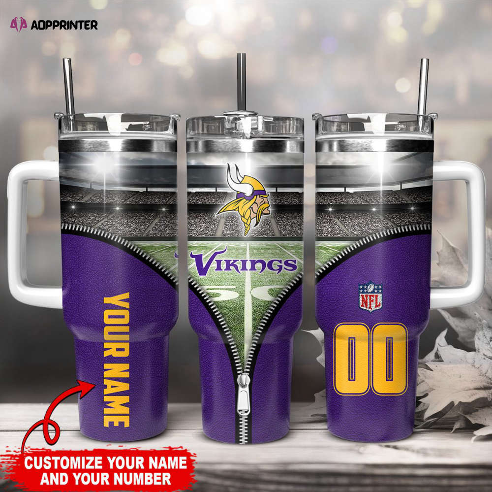 Minnesota Vikings NFL 40oz Stanley Tumbler Gift for Fans