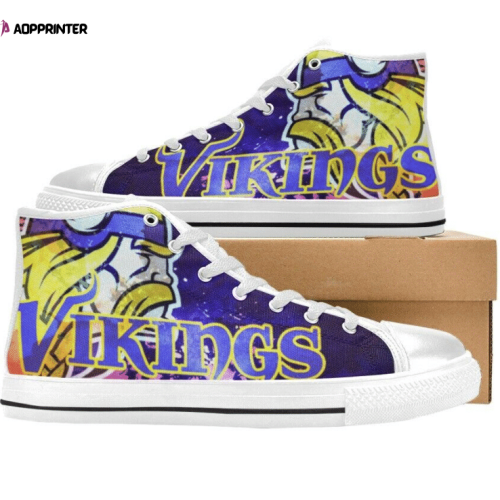 Minnesota Vikings NFL Custom Canvas High Top Shoes