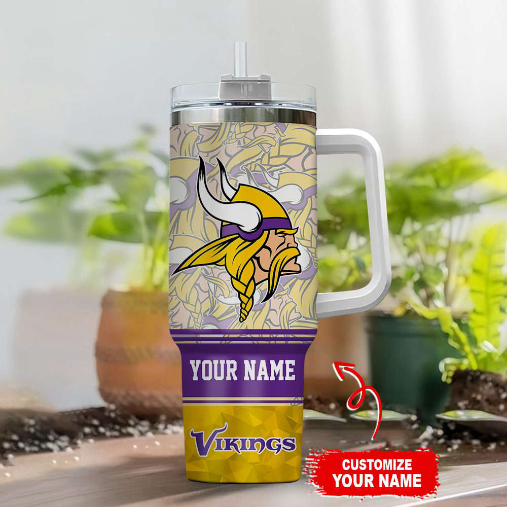 Minnesota Vikings NFL Stanley Tumbler 40oz Gift for Fans
