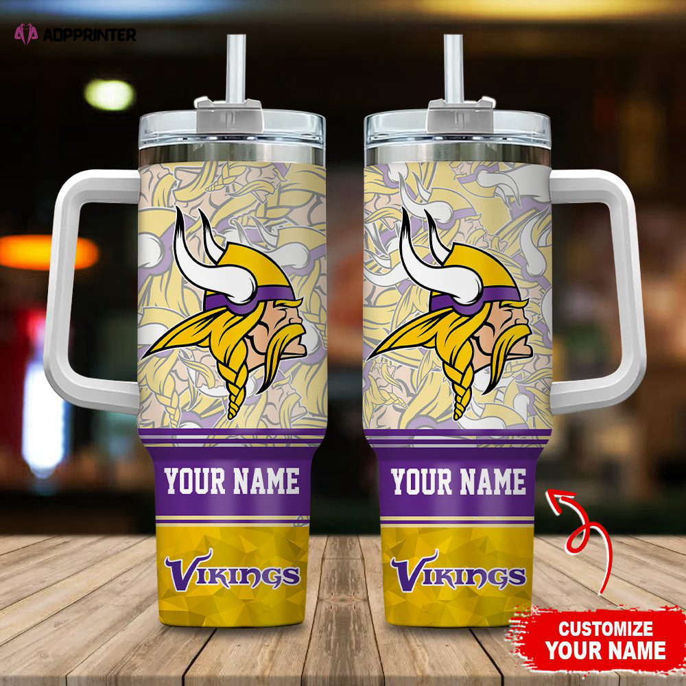 Minnesota Vikings NFL Stanley Tumbler 40oz Gift for Fans