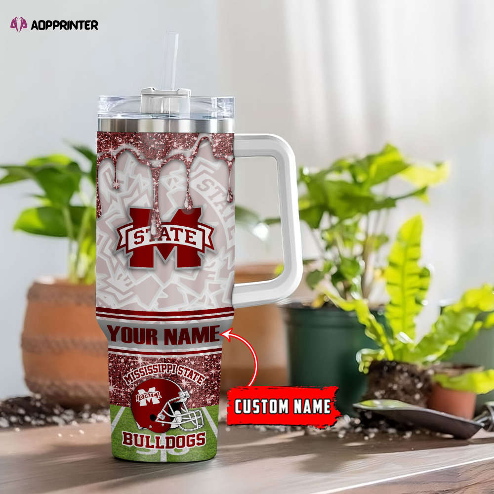 Mississippi State Bulldogs NCAA Personalized Stanley Tumbler 40oz Gift for Fans