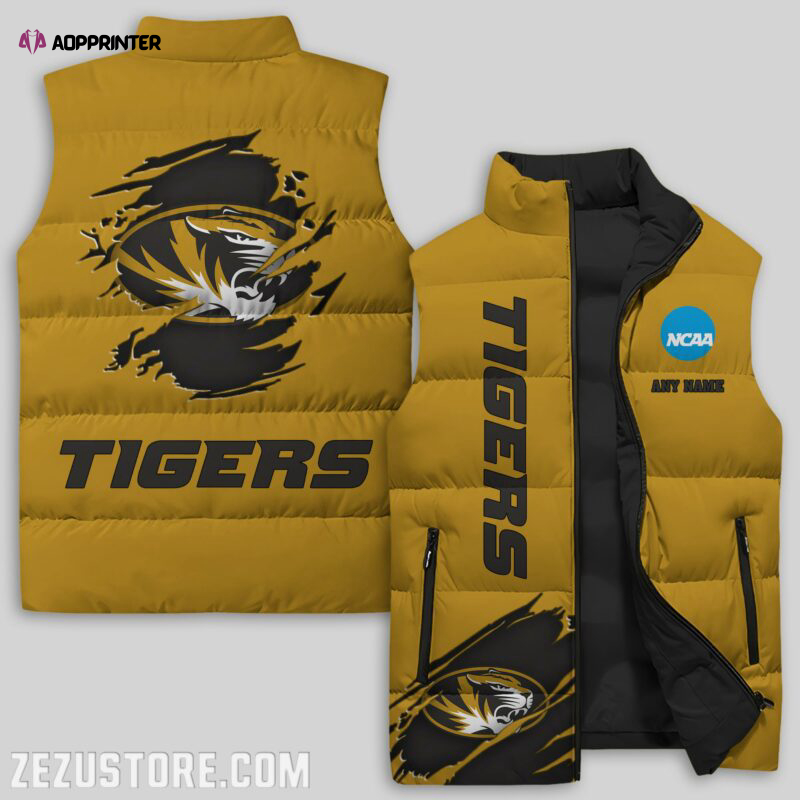 Missouri Tigers NCAA Sleeveless Puffer Jacket Custom For Fans Gifts