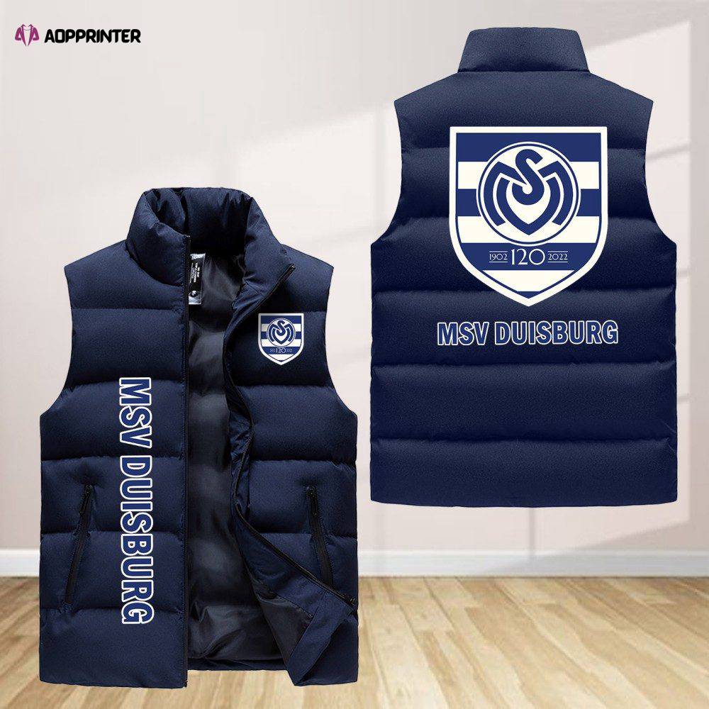 Msv Duisburg Sleeveless Puffer Jacket Custom For Fans Gifts