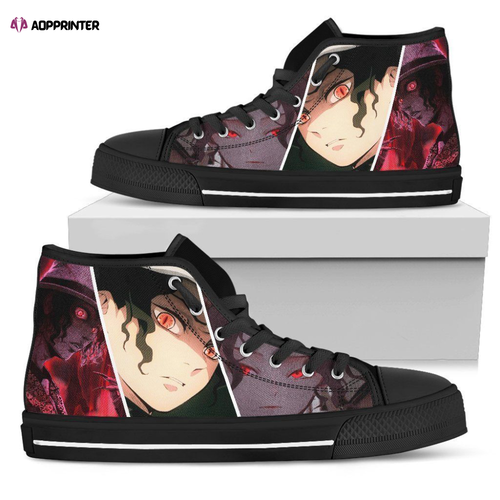 Sakonji High Top Shoes Custom For Fans Demon Slayer Anime