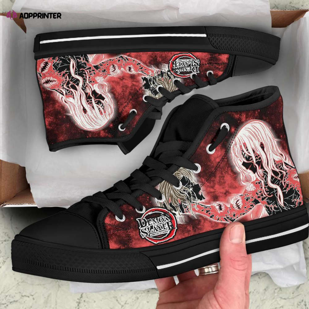 Muzan High Top Shoes Custom For Fans Demon Slayer Anime