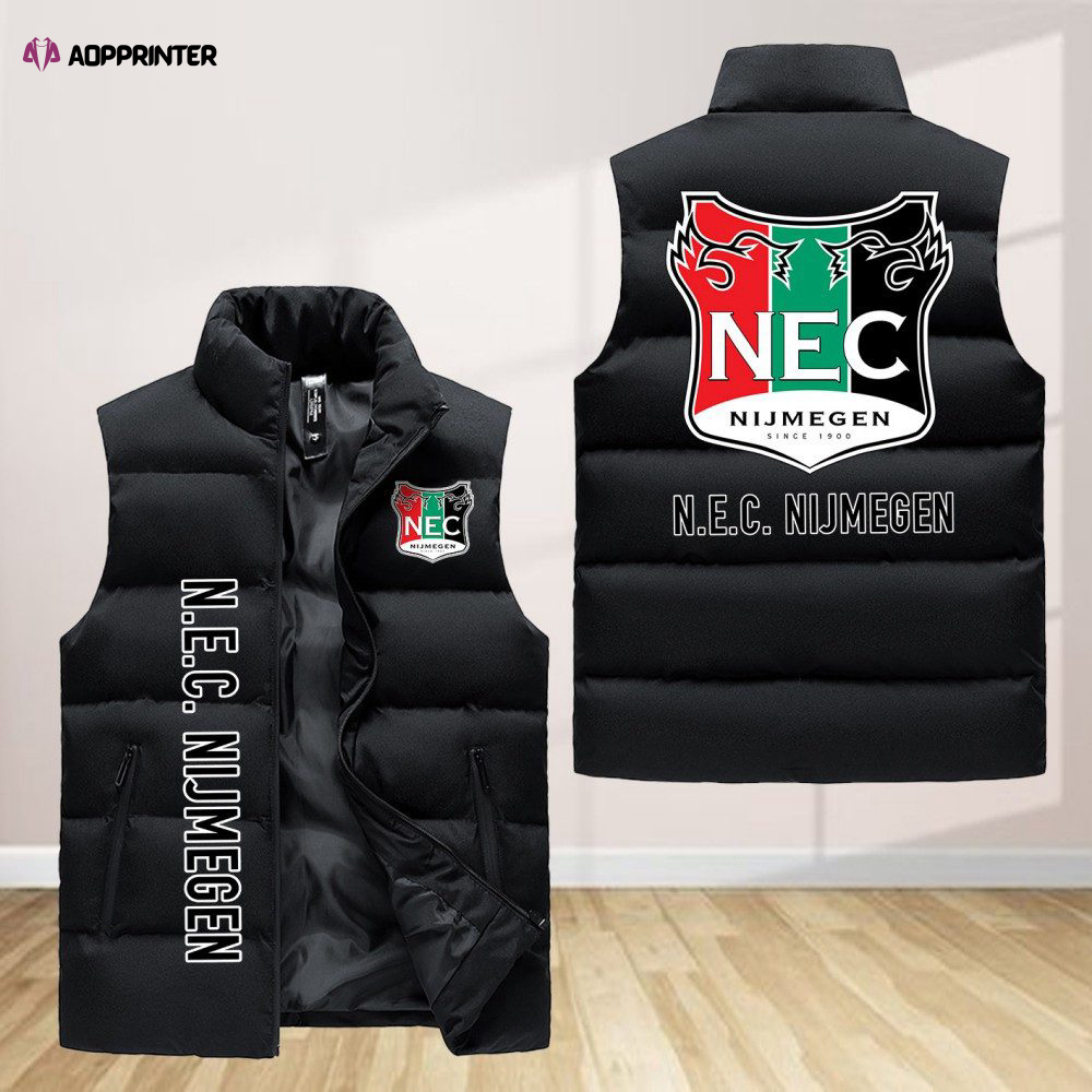 N.E.C. Nijmegen Sleeveless Puffer Jacket Custom For Fans Gifts