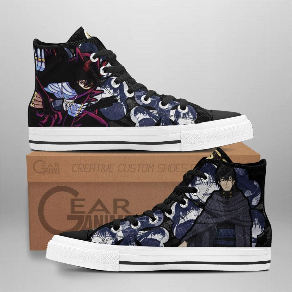 Nacht Faust High Top Shoes Custom Black Clover Anime For Fans