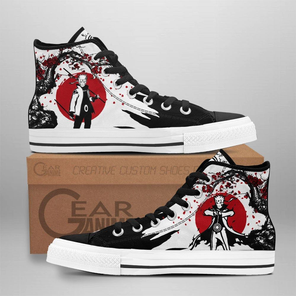 Naruto Bijuu High Top Shoes Custom Naruto Anime Japan Style For Fans