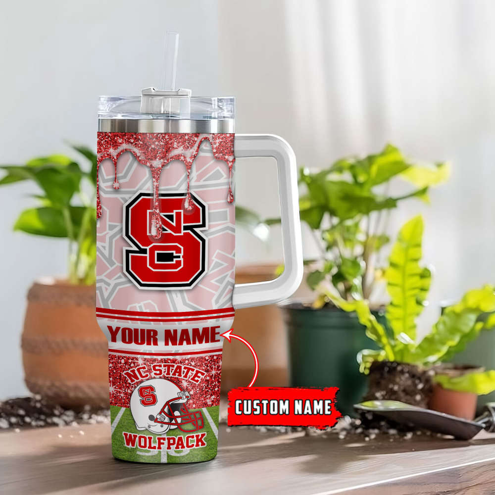 NC State Wolfpack NCAA Personalized Stanley Tumbler 40oz Gift for Fans