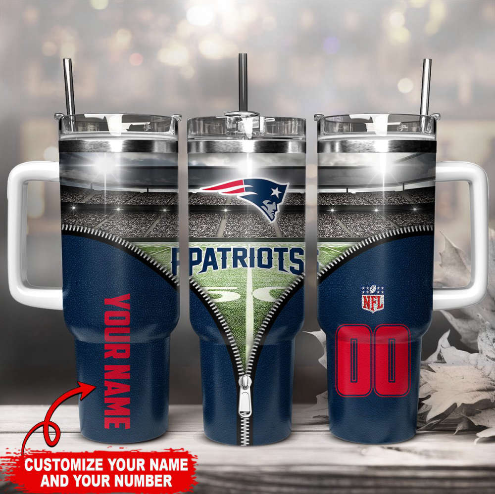 New England Patriots NFL 40oz Stanley Tumbler Gift for Fans