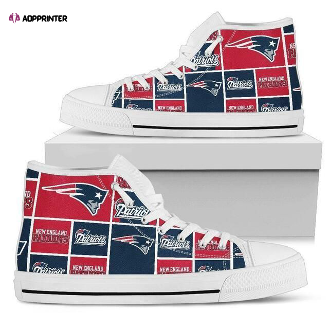 New England Patriots Nfl Football Custom Canvas High Top Shoes