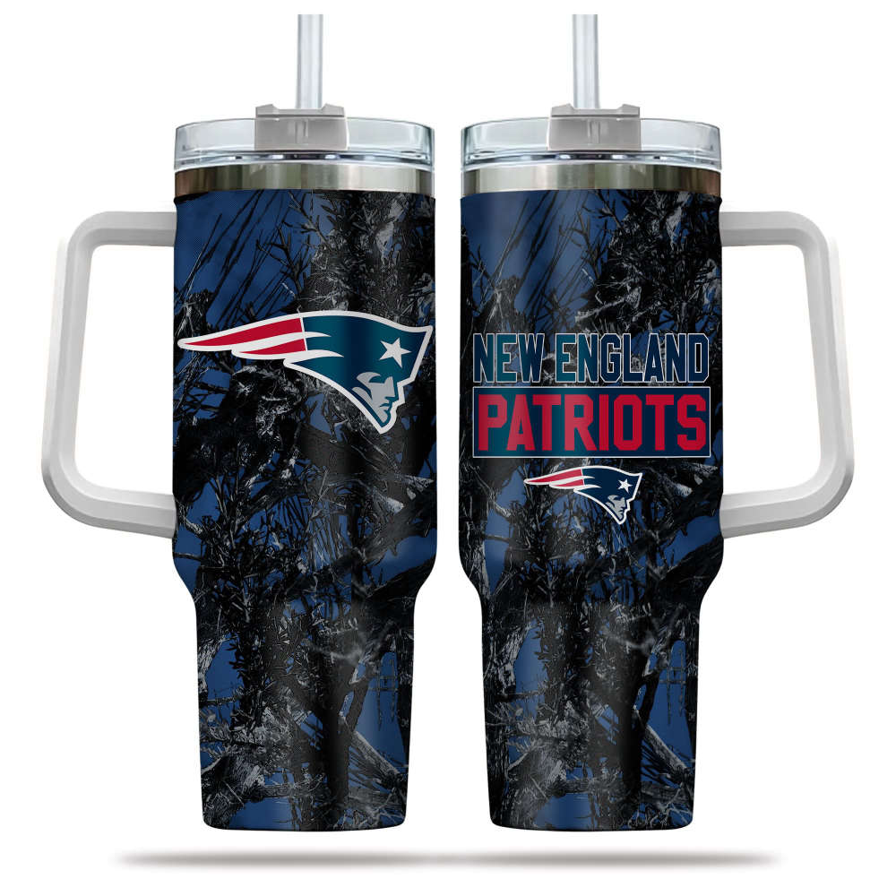 New England Patriots NFL Hunting Personalized Stanley Tumbler 40oz Gift for Fans