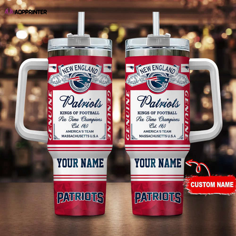 New England Patriots NFL Kings Of Football Personalized Stanley Tumbler 40oz Gift for Fans