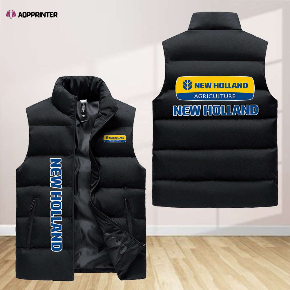 New Holland Sleeveless Puffer Jacket Custom For Fans Gifts