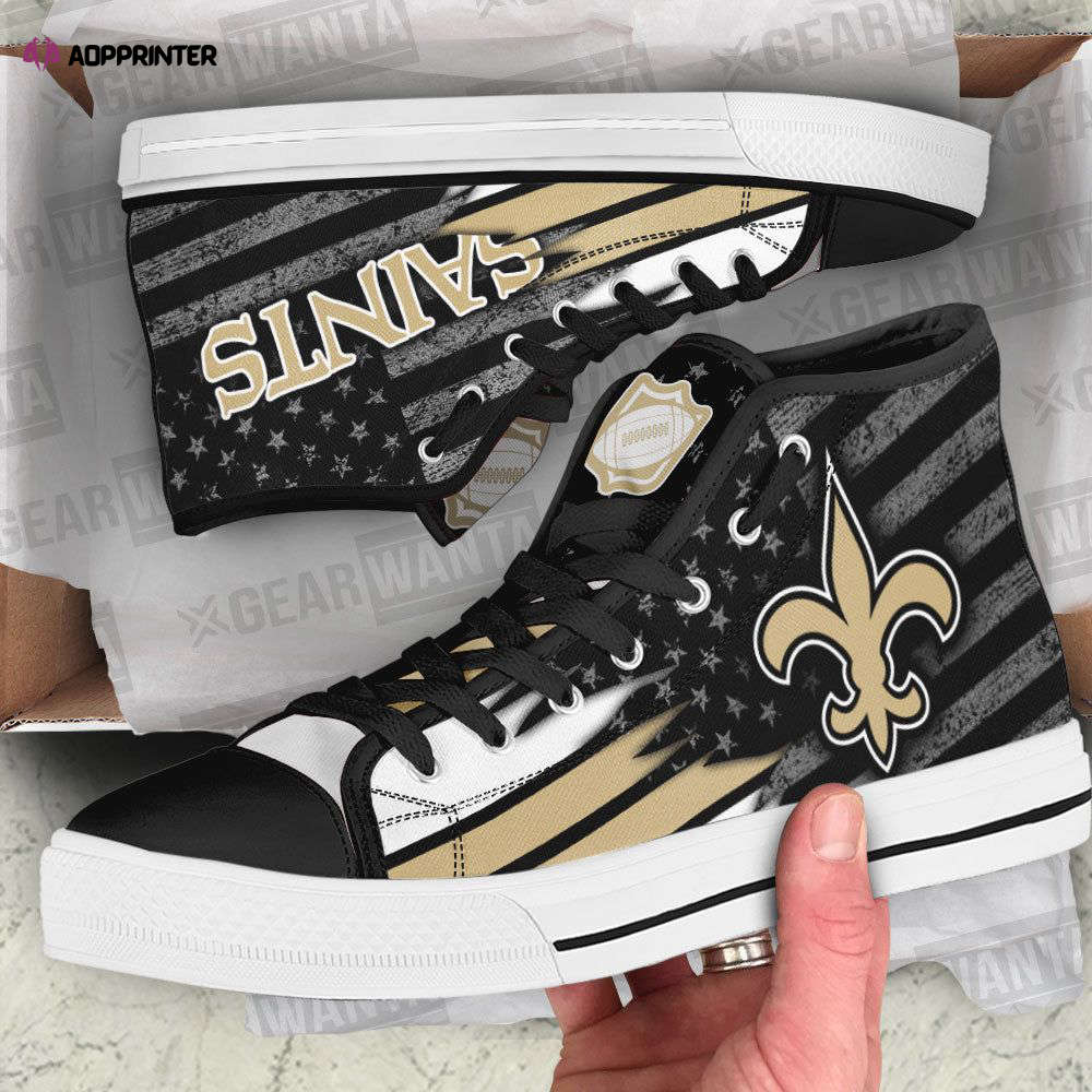 New Orleans Saints High Top Shoes Custom For Fans